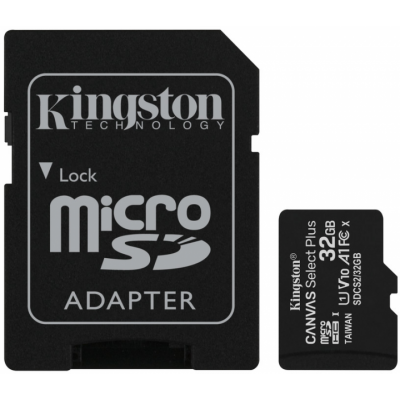 Карта памяти Kingston Canvas Select Plus UHS-I A1 Class10 32GB 100 MB/S