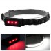 Фонарь на лоб Stripe Ultra bright YD-33, 37SMD (white) + 3SMD (red)