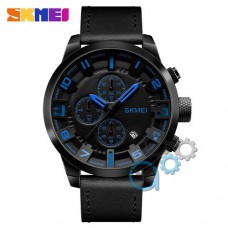 Skmei 1309 All Black-Blue