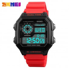 Skmei 1299 Black-Red Wrisband