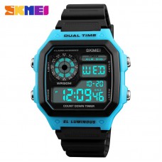 Skmei 1299 Black-Blue-Black