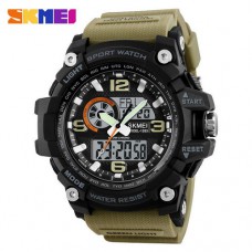 Skmei 1283 Black-Khaki Wristband