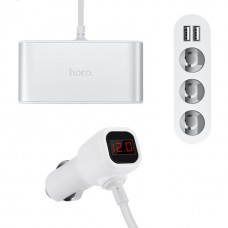 Разветвитель прикуривателя Hoco Z13 + LCD 12V-24V