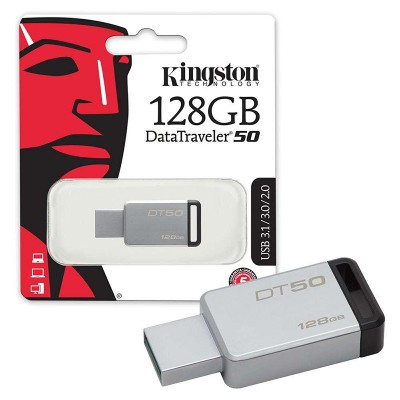 Флешка Kingston DataTraveler 50 128GB Black (DT50/128GB)