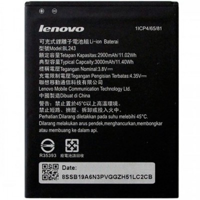 Аккумулятор Lenovo BL243 3000 mAh для A7000, K5 Note, A7600 Original тех.пакет