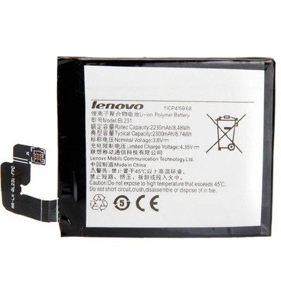 Аккумулятор Lenovo BL231 2230 mAh S90, VIBE X2 Original тех.пакет