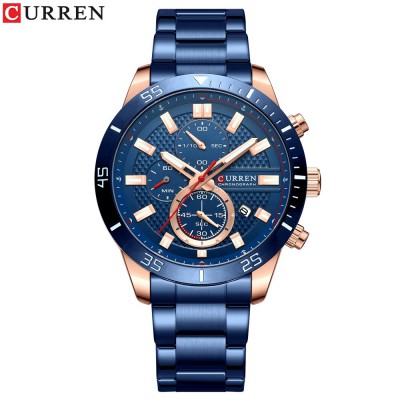 Часы Curren 8417 Blue-Gold