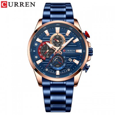 Часы Curren 8415 Blue-Gold