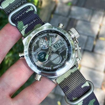 Часы AMST 3003C Silver-Nato Camo Multicam