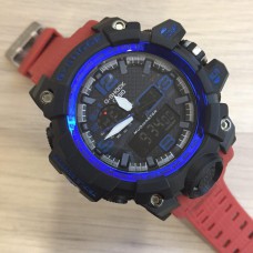 Часы Casio G-Shock GWG-1000 Black-Blue-Red Wristband