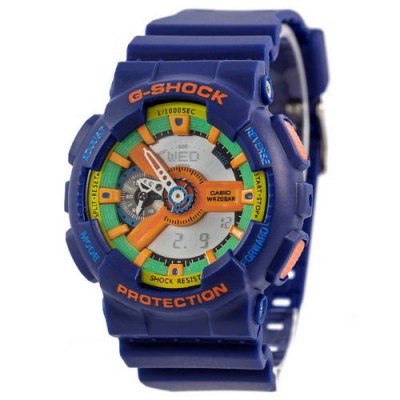 Часы Casio G-Shock AAA GA-110 Blue-Yellow