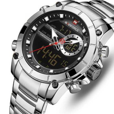 Часы Naviforce NF9163 Silver-Black
