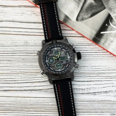 Часы AMST 3022 All Black Fluted Wristband
