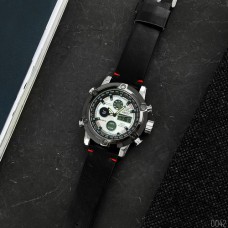 Часы AMST 3022 Silver-Black-Silver Smooth Wristband