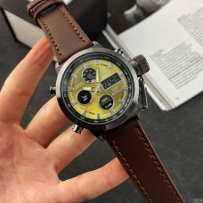 Часы AMST 3003 Black-Green Brown Wristband