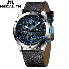 Часы Megalith 8004M Black-Silver-Blue