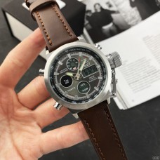 Часы AMST C Silver-Black Brown Wristband