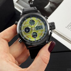 Часы AMST 3003 Black-Green Black Wristband
