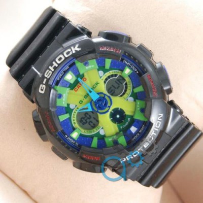 Часы Casio GA-120 Black/Blue/Light green