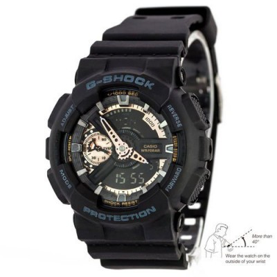 Часы Casio G-Shock AAA GA 110 Black-Сuprum Autolight