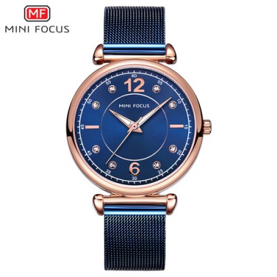 Часы Mini Focus MF0177L.04  Blue-Cuprum-Blue Diamonds