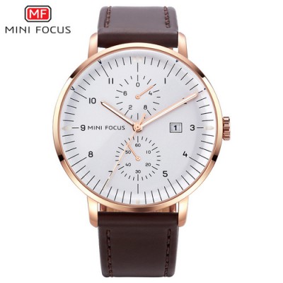 Часы Mini Focus MF0052G.02 Brown-Cuprum-White