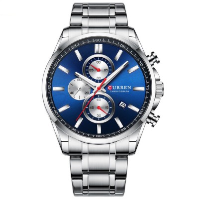 Часы Curren 8368 Silver-Blue-Silver