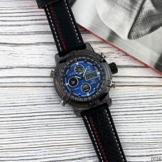 Часы AMST 3022 Black-Blue Fluted Wristband