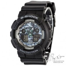 Часы Casio G-Shock AAA GA 100 Black Gray Military Autolight