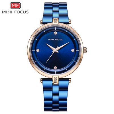 Часы Mini Focus MF0120L.03 Blue-Cuprum Diamonds