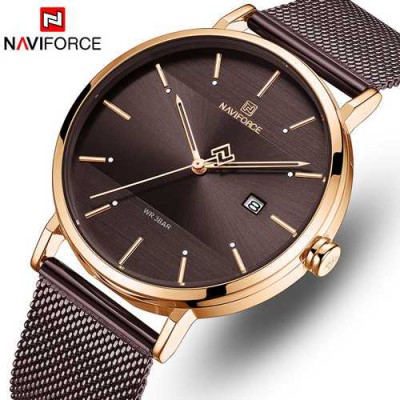 Часы Naviforce NF3008G Brown-Cuprum
