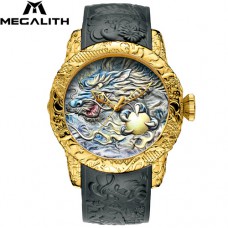 Часы Megalith 8041M Gray-Gold Dragon