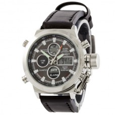 Часы AMST C Silver-Black Black Wristband
