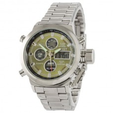 Часы AMST Metall Silver-Green