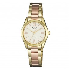 Часы Q&Q QB43J408Y Gold-Cuprum-White