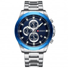 Часы Curren 8354 Silver-Blue