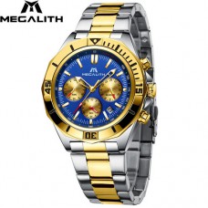 Часы Megalith 8206M Silver-Gold-Blue