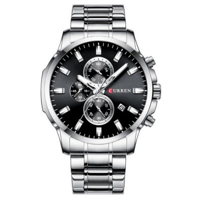 Часы Curren 8348 Silver-Black