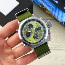 Часы AMST C Silver-Green Green Wristband