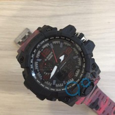 Часы Casio G-Shock GWG-1000 Black-Red-Militari Wristband