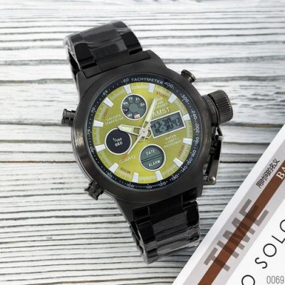 Часы AMST 3022 Black-Green Metall