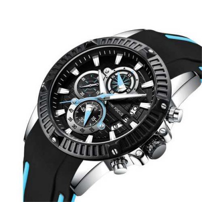 Часы Mini Focus MF0244G.03 Black-Silver-Turquoise