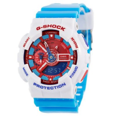 Часы Casio G-Shock AAA GA-110 White-Light-Blue