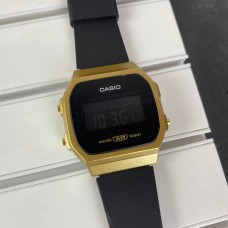 Часы Casio 168 Silicone Black-Gold