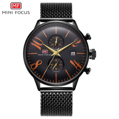 Часы Mini Focus MF0135G.08 Black-Orange