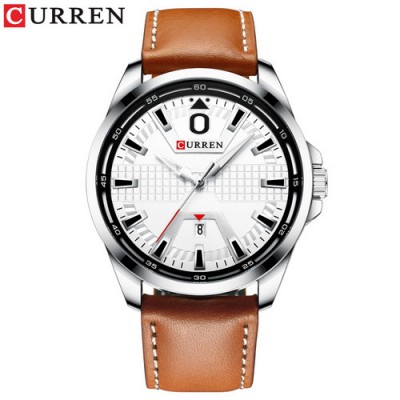 Часы Curren 8379 Silver-White-Brown