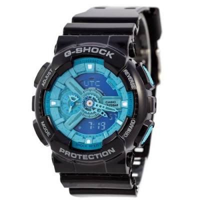 Часы Casio G-Shock AAA GA-110 Black-Light Blue