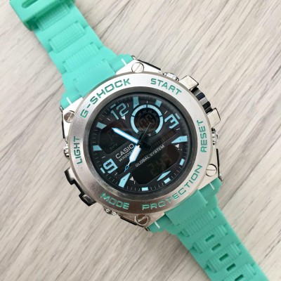 Часы Casio G-Shock GLG-1000 Silver-Turquoise Wristband